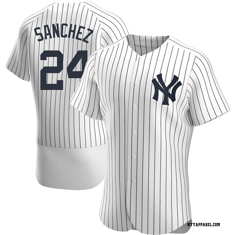 Authentic Gary Sanchez Men's New York Yankees White Home Jersey