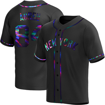 Replica Albert Abreu Youth New York Yankees Black Holographic Alternate Jersey