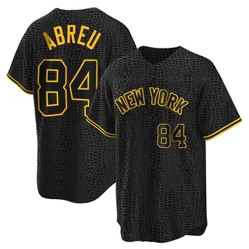 Replica Albert Abreu Youth New York Yankees Black Snake Skin City Jersey