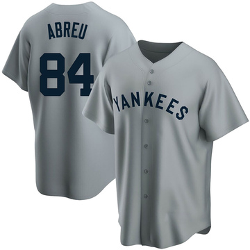 Replica Albert Abreu Youth New York Yankees Gray Road Cooperstown Collection Jersey