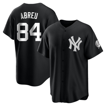 Replica Albert Abreu Youth New York Yankees White Black/ Jersey