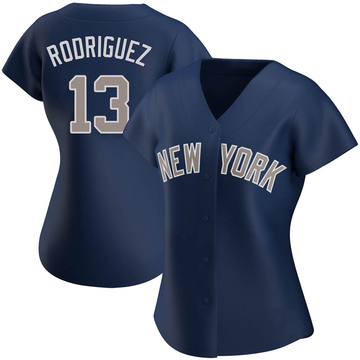 Replica Alex Rodriguez Women's New York Yankees Navy Alternate Jersey