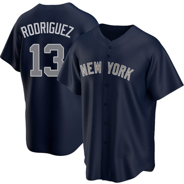 Replica Alex Rodriguez Youth New York Yankees Navy Alternate Jersey