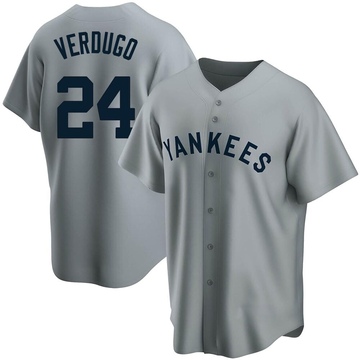 Replica Alex Verdugo Youth New York Yankees Gray Road Cooperstown Collection Jersey