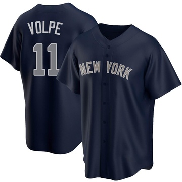 Replica Anthony Volpe Youth New York Yankees Navy Alternate Jersey