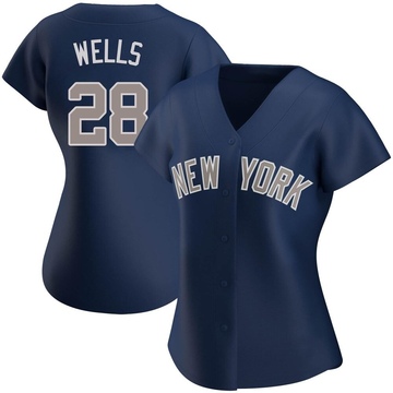 Replica Austin Wells Women's New York Yankees Navy Alternate Jersey