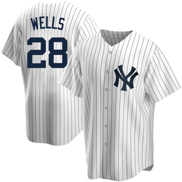 Replica Austin Wells Youth New York Yankees White Home Jersey