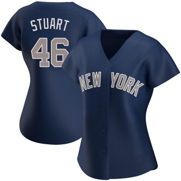 Replica Baron Stuart Women's New York Yankees Navy Alternate Jersey