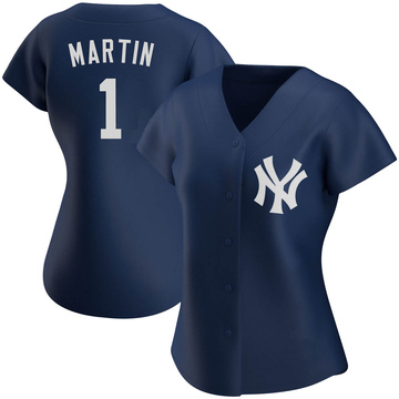 Replica Billy Martin Women's New York Yankees Navy Alternate Team Jersey