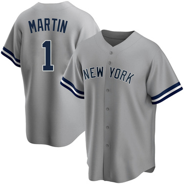 Replica Billy Martin Youth New York Yankees Gray Road Name Jersey