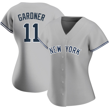 Men's New York Yankees Brett Gardner Majestic Home White/Navy Flex Base  Authentic Collection Player Jersey