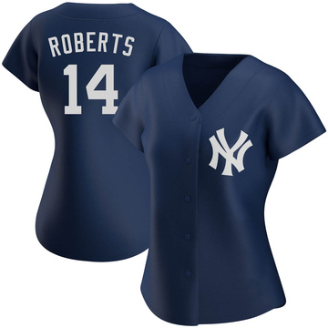 Replica Brian Roberts Women's New York Yankees Navy Alternate Team Jersey