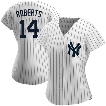 Replica Brian Roberts Women's New York Yankees White Home Name Jersey