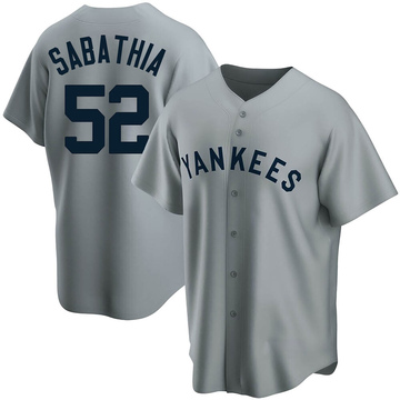 CC Sabathia No Name Jersey - Yankees Replica Home Number Only Jersey