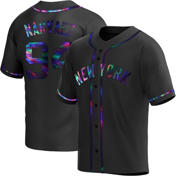 Replica Carlos Narvaez Youth New York Yankees Black Holographic Alternate Jersey