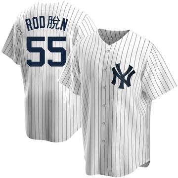 Women's Nike Carlos Rodon White/Navy New York Yankees Home Official Player Jersey, S