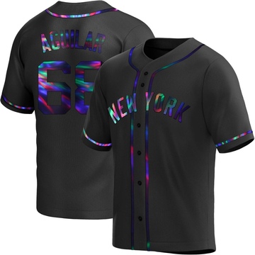 Replica Clay Aguilar Youth New York Yankees Black Holographic Alternate Jersey