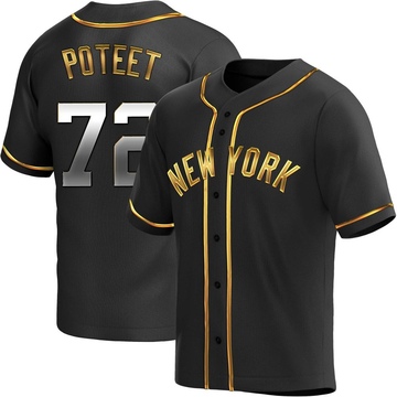 Replica Cody Poteet Youth New York Yankees Black Golden Alternate Jersey