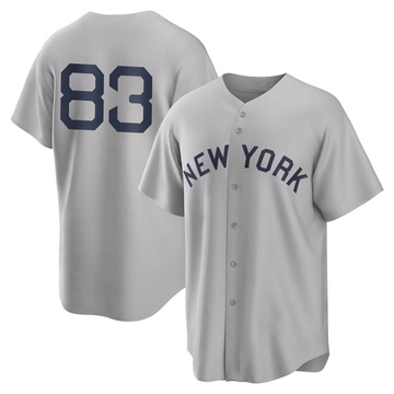 Deivi Garcia White New York Yankees Autographed Player-Issued #83 Pinstripe  Jersey from the 2021 MLB Season with PI 2021 Season Inscription