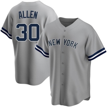 2021 New York Yankees Greg Allen #22 Game Used Grey Jersey 16th Patch 42  DP28875