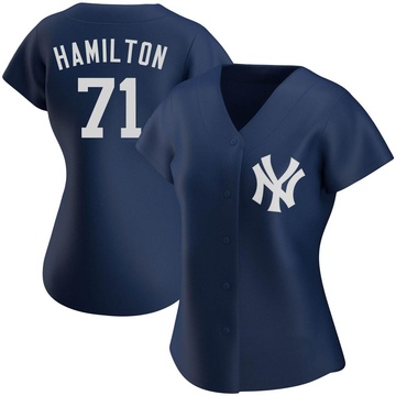 Replica Ian Hamilton Women's New York Yankees Navy Alternate Team Jersey