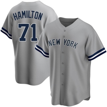 Replica Ian Hamilton Youth New York Yankees Gray Road Name Jersey