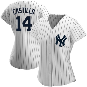 Replica Jackson Castillo Women's New York Yankees White Home Name Jersey