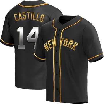 Replica Jackson Castillo Youth New York Yankees Black Golden Alternate Jersey