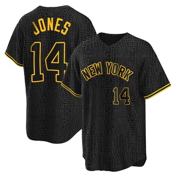 Replica Jahmai Jones Youth New York Yankees Black Snake Skin City Jersey