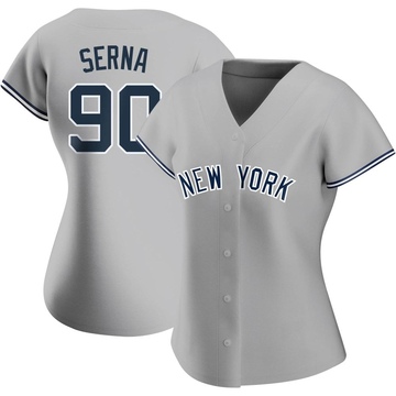 Replica Jared Serna Women's New York Yankees Gray Road Name Jersey