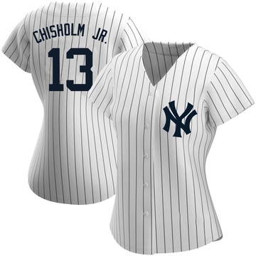 Replica Jazz Chisholm Jr. Women's New York Yankees White Home Name Jersey