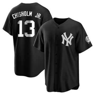 Replica Jazz Chisholm Jr. Youth New York Yankees White Black/ Jersey