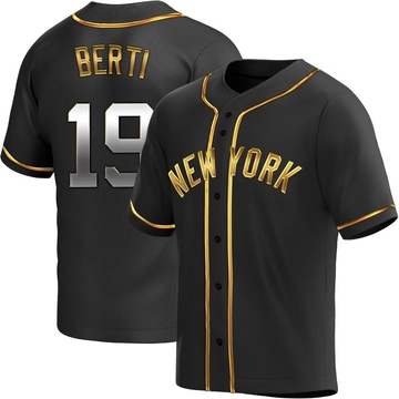 Replica Jon Berti Youth New York Yankees Black Golden Alternate Jersey