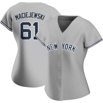 Replica Josh Maciejewski Women's New York Yankees Gray Road Name Jersey