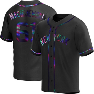 Replica Josh Maciejewski Youth New York Yankees Black Holographic Alternate Jersey