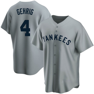 Lou Gehrig No Name Jersey - Yankees Replica Home Number Only Jersey