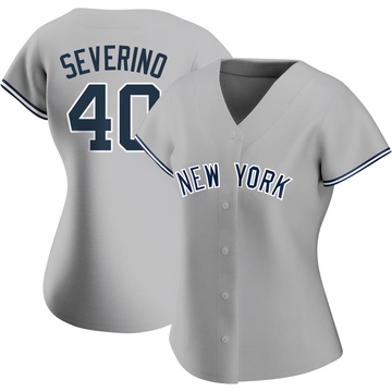 Luis Severino New York Yankees Fanatics Authentic Game-Used #40 White  Pinstripe Jersey vs. Kansas City Royals on July 23, 2023