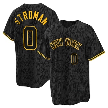 Replica Marcus Stroman Youth New York Yankees Black Snake Skin City Jersey