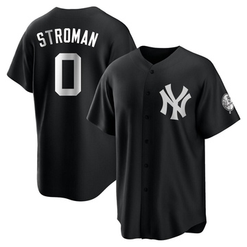 Replica Marcus Stroman Youth New York Yankees White Black/ Jersey