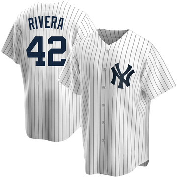 Replica Mariano Rivera Youth New York Yankees White Home Jersey