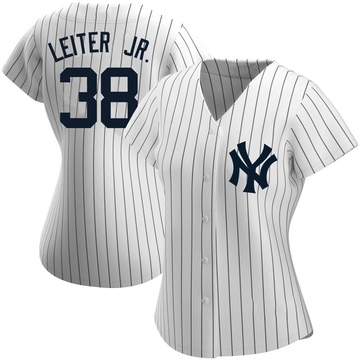 Replica Mark Leiter Jr. Women's New York Yankees White Home Name Jersey