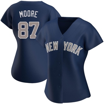 Replica McKinley Moore Women's New York Yankees Navy Alternate Jersey