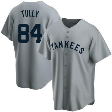 Replica Tanner Tully Youth New York Yankees Gray Road Cooperstown Collection Jersey