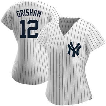 Replica Trent Grisham Women's New York Yankees White Home Name Jersey