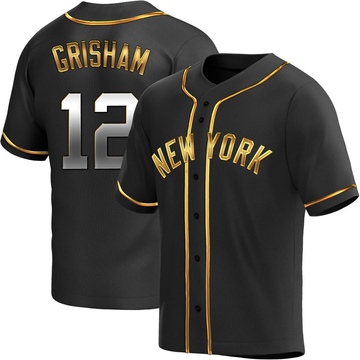 Replica Trent Grisham Youth New York Yankees Black Golden Alternate Jersey