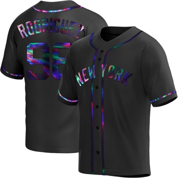 Replica Wilson Rodriguez Youth New York Yankees Black Holographic Alternate Jersey