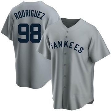 Replica Wilson Rodriguez Youth New York Yankees Gray Road Cooperstown Collection Jersey