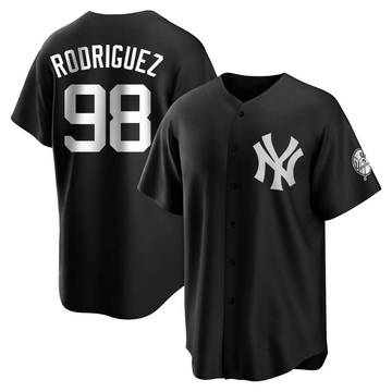 Replica Wilson Rodriguez Youth New York Yankees White Black/ Jersey