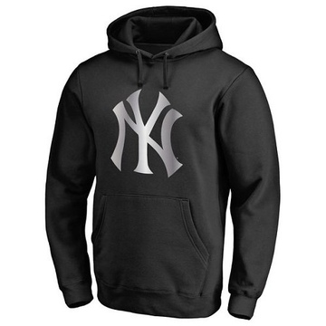 Men's New York Yankees Black Platinum Collection Pullover Hoodie -